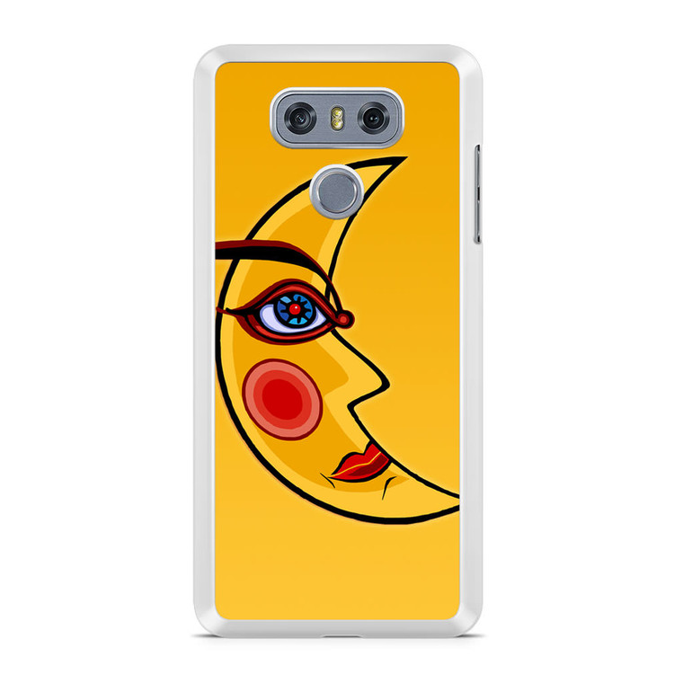 Yellow Moon Face LG G6 Case