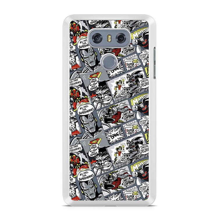 Comics Superhero Collage LG G6 Case