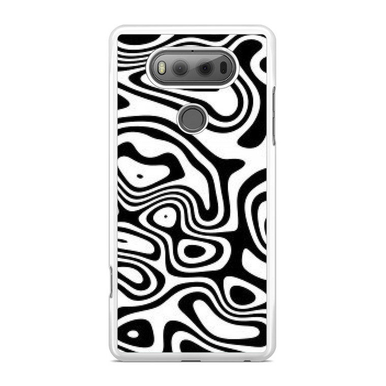Abstract Black and White Background LG V20 Case