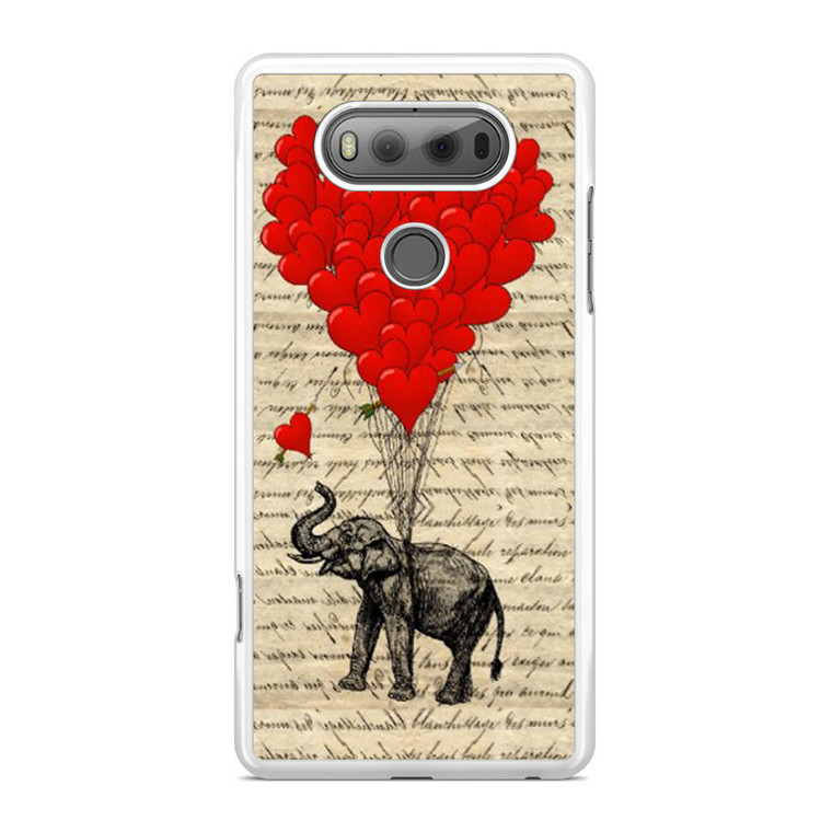 Elephant and heart LG V20 Case