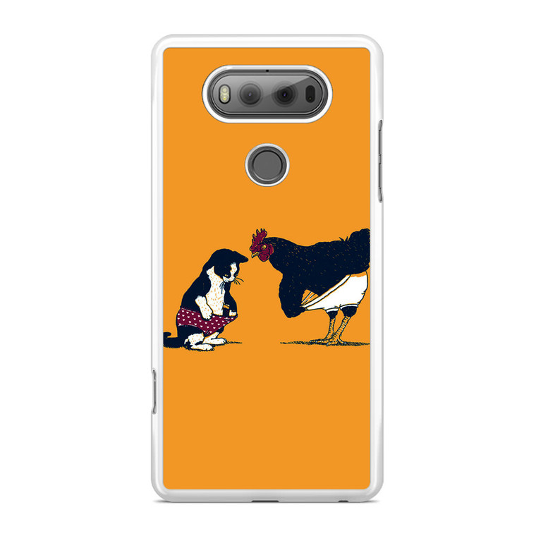 Cat Chicken Yellow Underwear Cute LG V20 Case