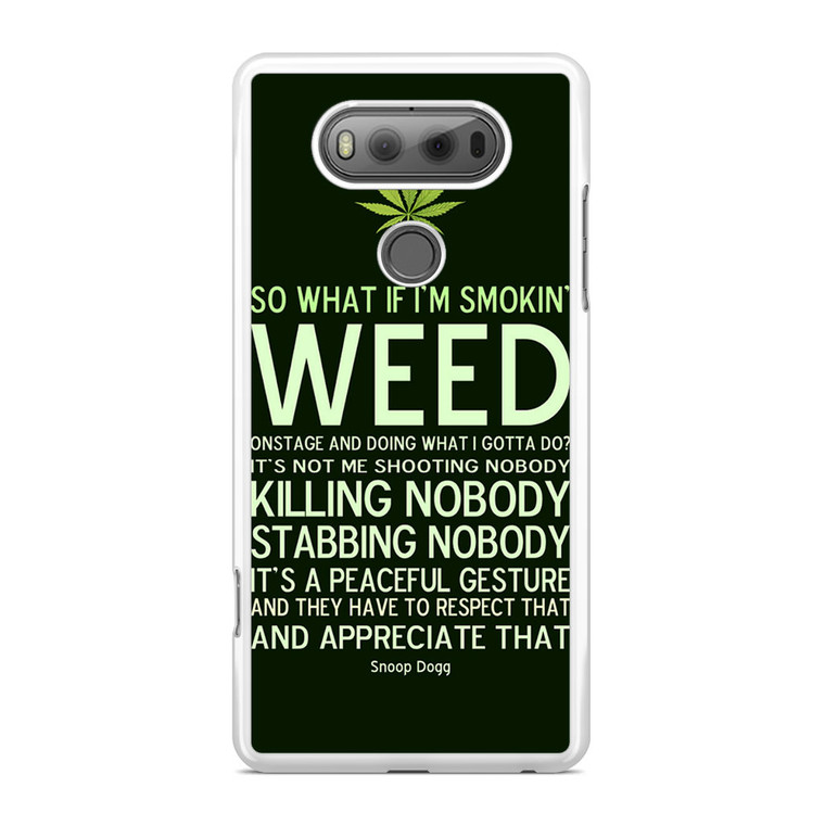 Cool Weed Snoop Dog LG V20 Case