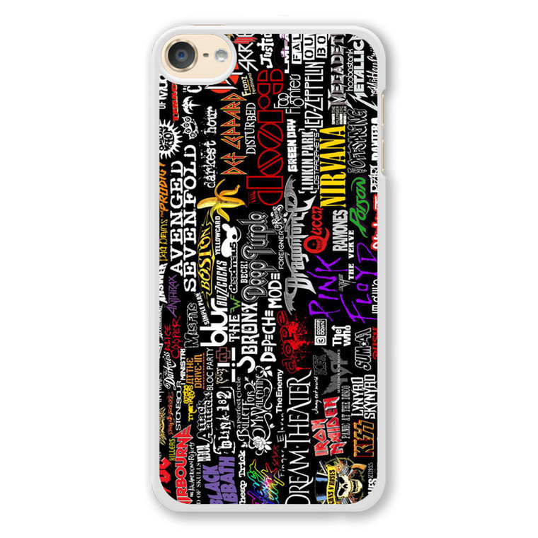 Music Logo Collage iPod Touch 6 Case