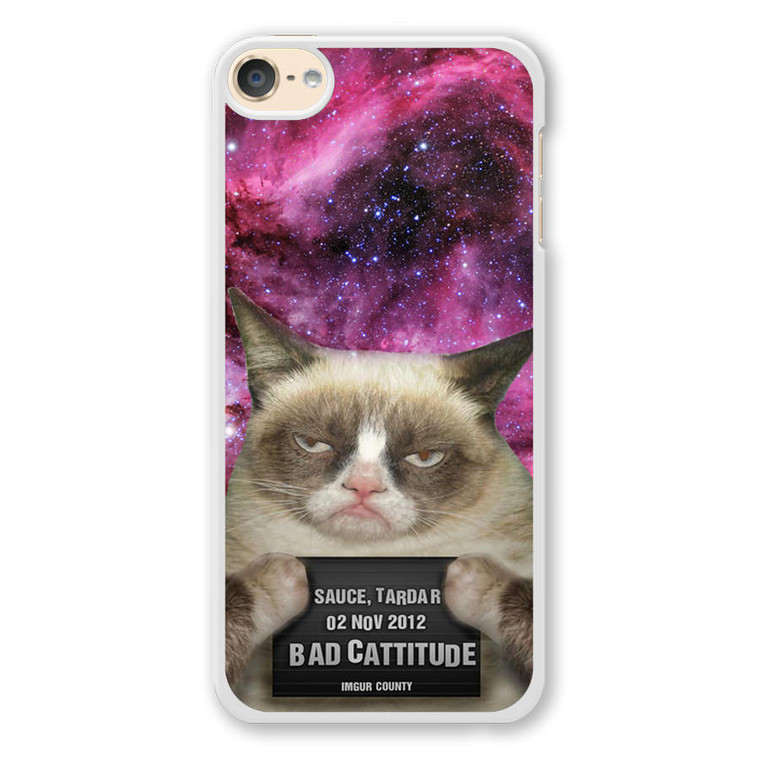 Angry Cat Grumpy Galaxy iPod Touch 6 Case