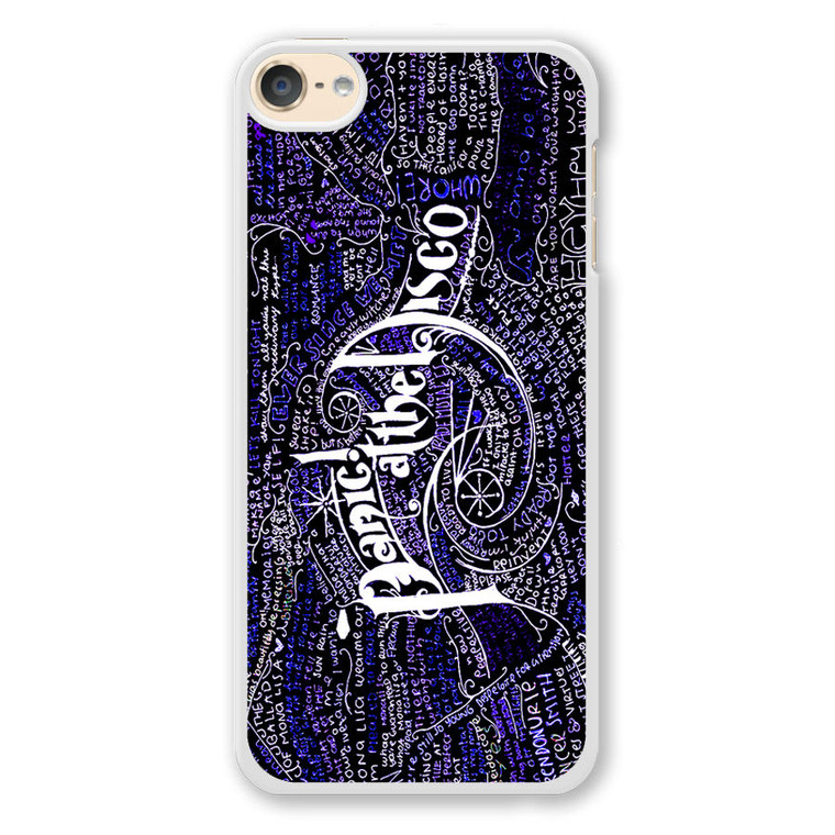 Panic At The Disco Lyrics Art iPod Touch 6 Case