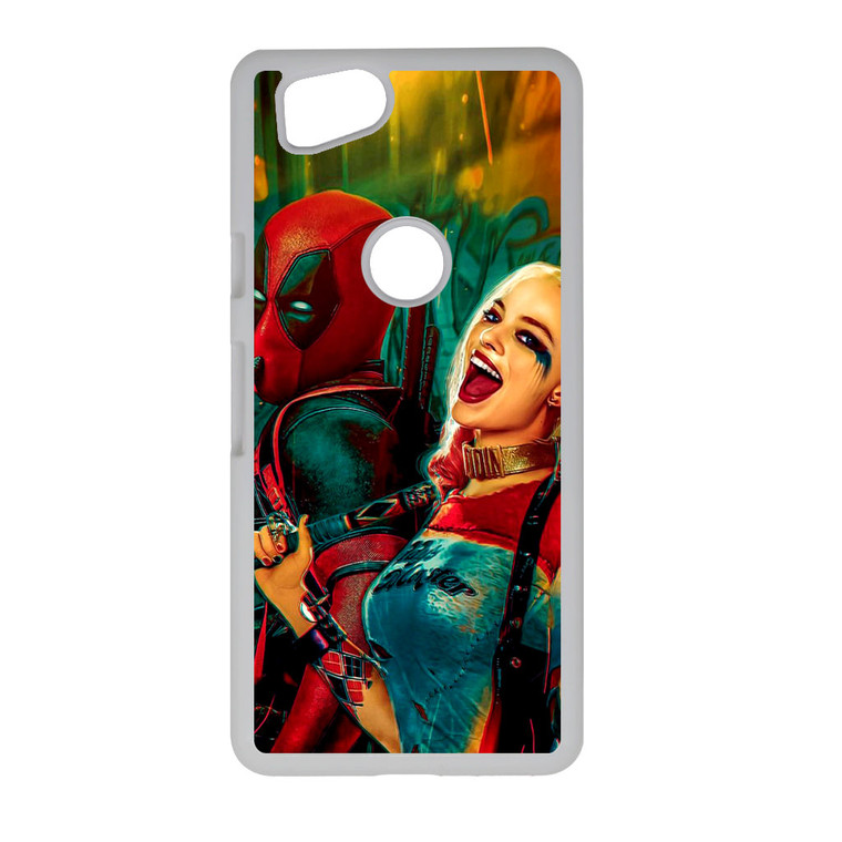 Suicide Squad Harley Quinn and Deadpool Google Pixel 2 Case