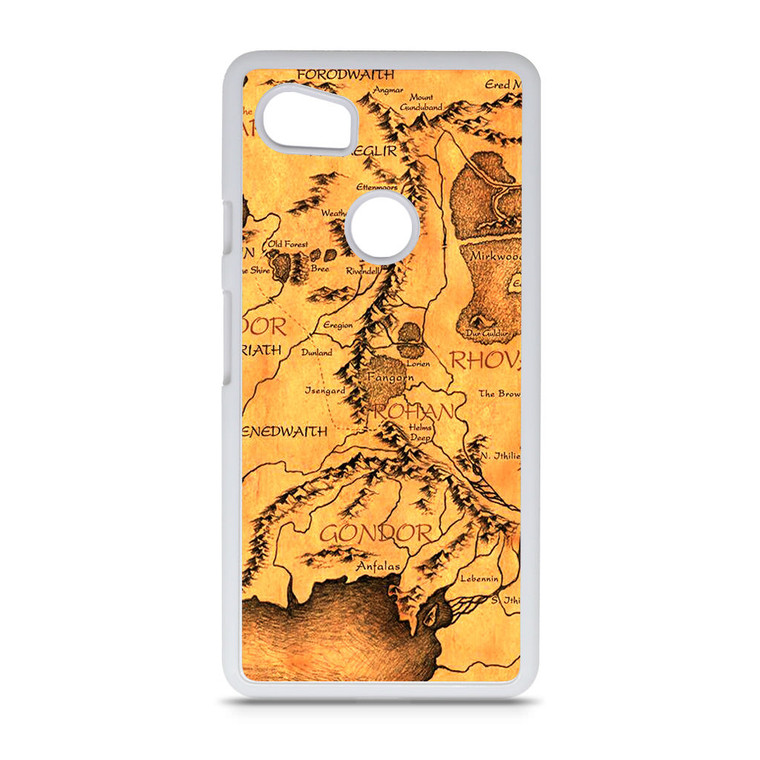 Middle Earth Map The Hobbit Google Pixel 2 XL Case