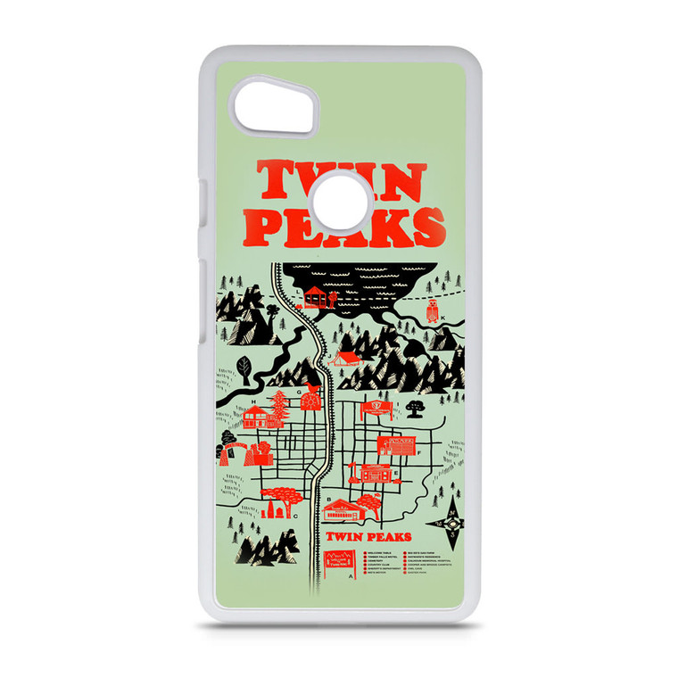 Welcome to Twin Peaks Map Google Pixel 2 XL Case