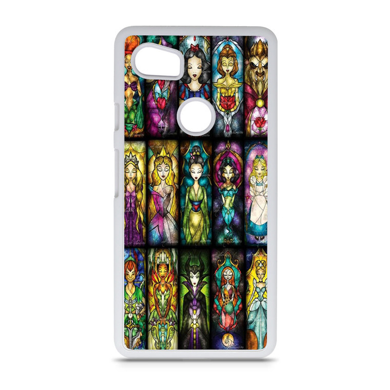 All Princess disney stained glass Google Pixel 2 XL Case
