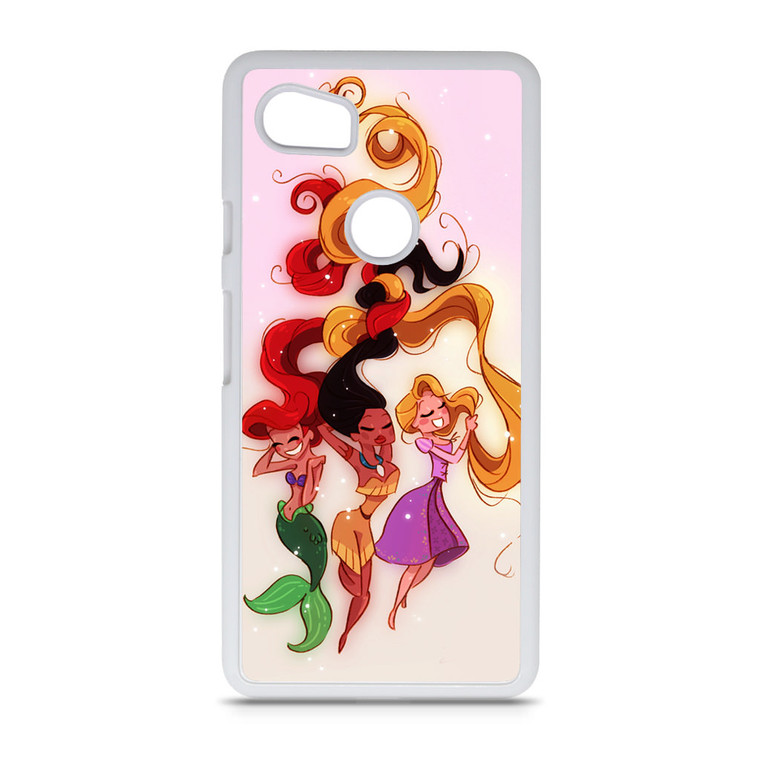 Ariel Pocahontas Rapunzel Disney Google Pixel 2 XL Case