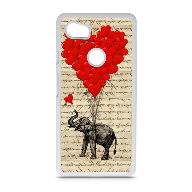 Elephant and heart Google Pixel 2 XL Case
