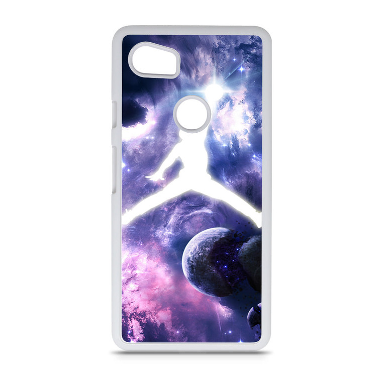 Michael Jordan In Galaxy Nebula Google Pixel 2 XL Case