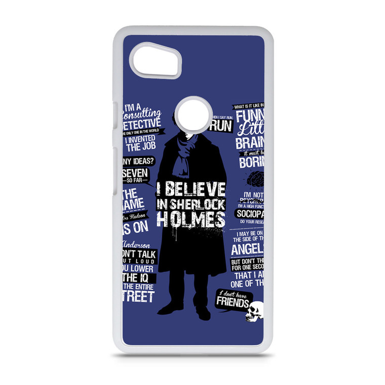 Sherlock Holmes Detective Quotes Google Pixel 2 XL Case