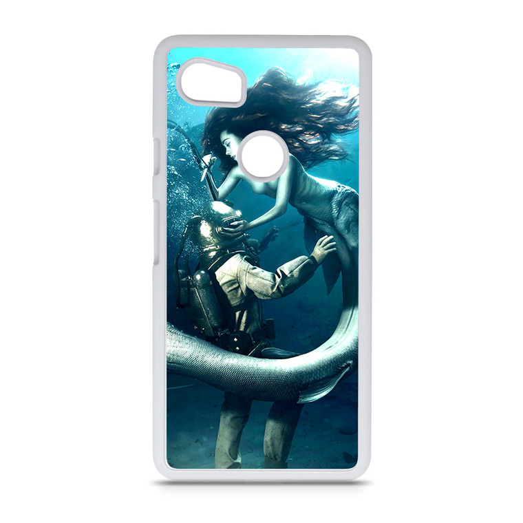 Diver and The Mermaid Google Pixel 2 XL Case