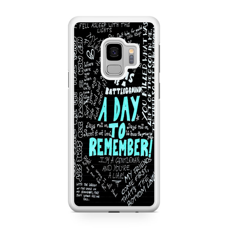 A Day To Remember Quote Samsung Galaxy S9 Case