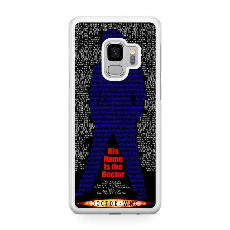 Doctor Who His Name Is The Doctor Samsung Galaxy S9 Case