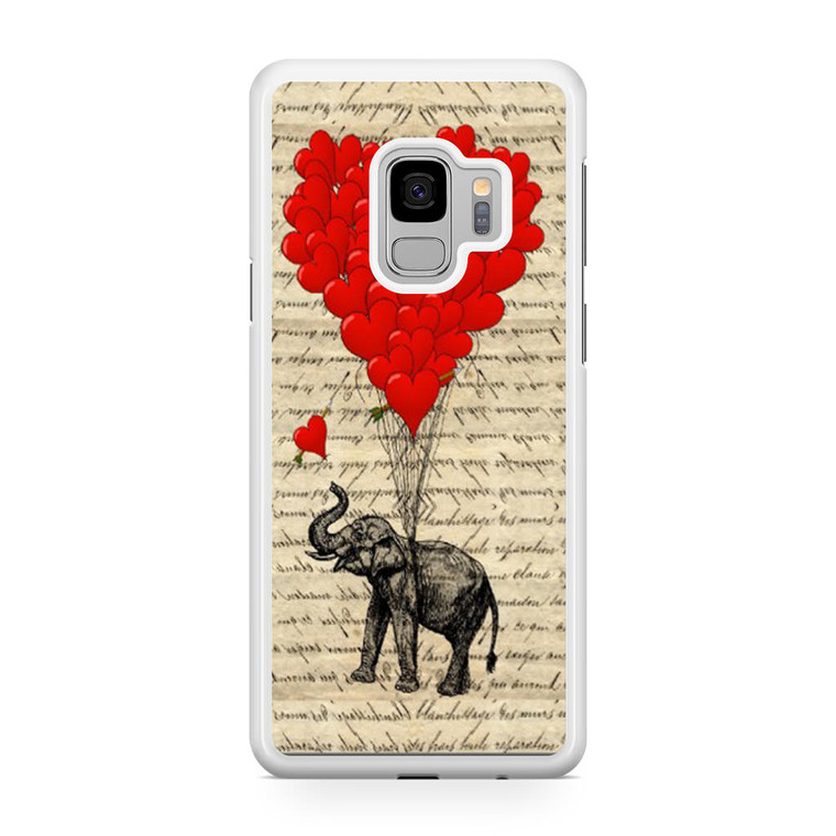 Elephant and heart Samsung Galaxy S9 Case