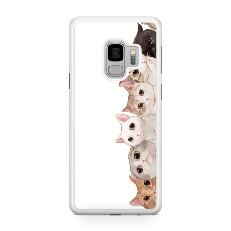 Cute Cats Vertical Samsung Galaxy S9 Case