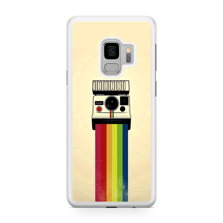 Polaroid Camera Colorful Rainbow Samsung Galaxy S9 Case