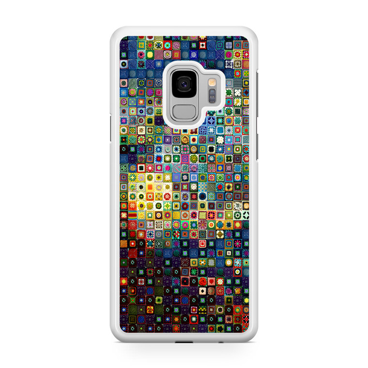 Vincent Van Gogh Starry Night Tiles Samsung Galaxy S9 Case