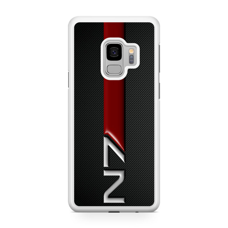 Mass Effect N7 Logo Carbon Samsung Galaxy S9 Case