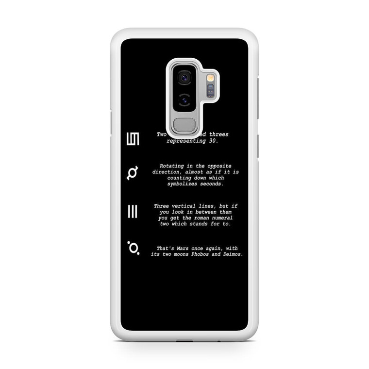 30 Second to Mars Symbol Definition Samsung Galaxy S9 Plus Case