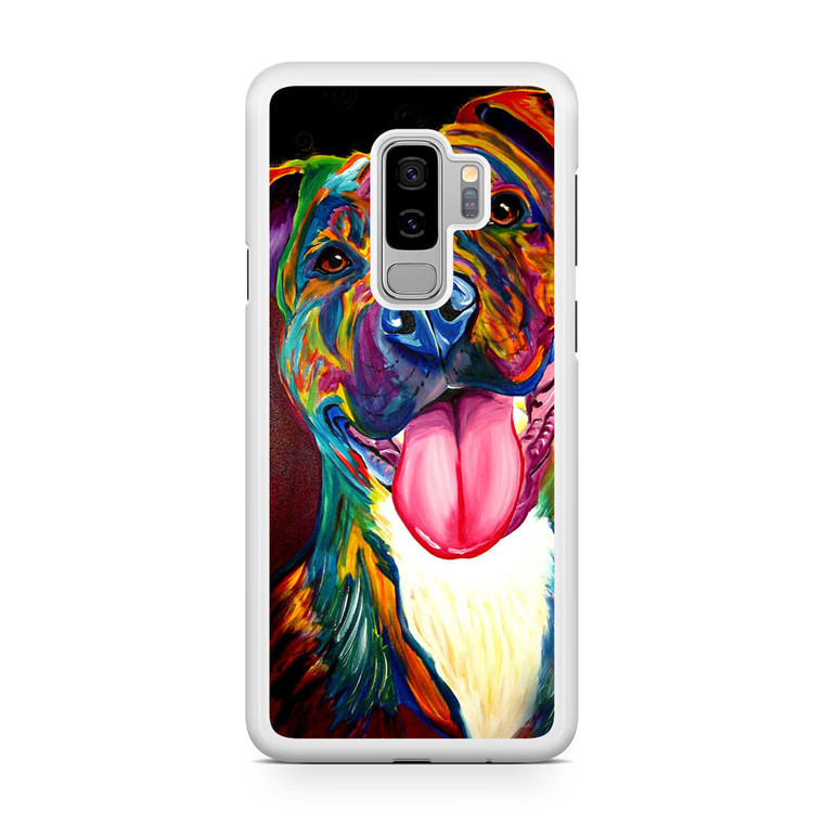 Pitbull Painting Art Samsung Galaxy S9 Plus Case