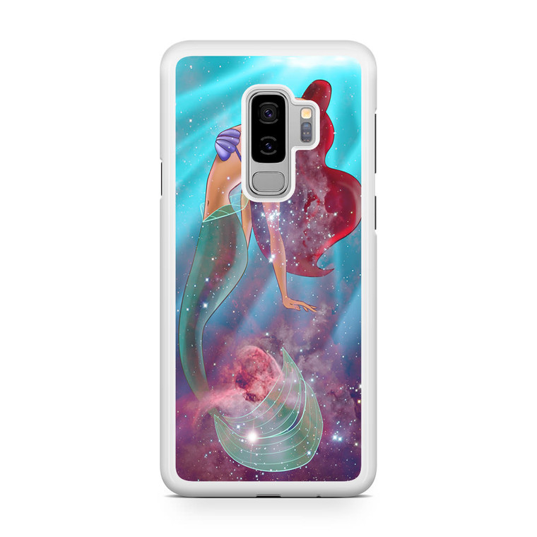 Ariel the Little Mermaid on Galaxy Nebula Samsung Galaxy S9 Plus Case