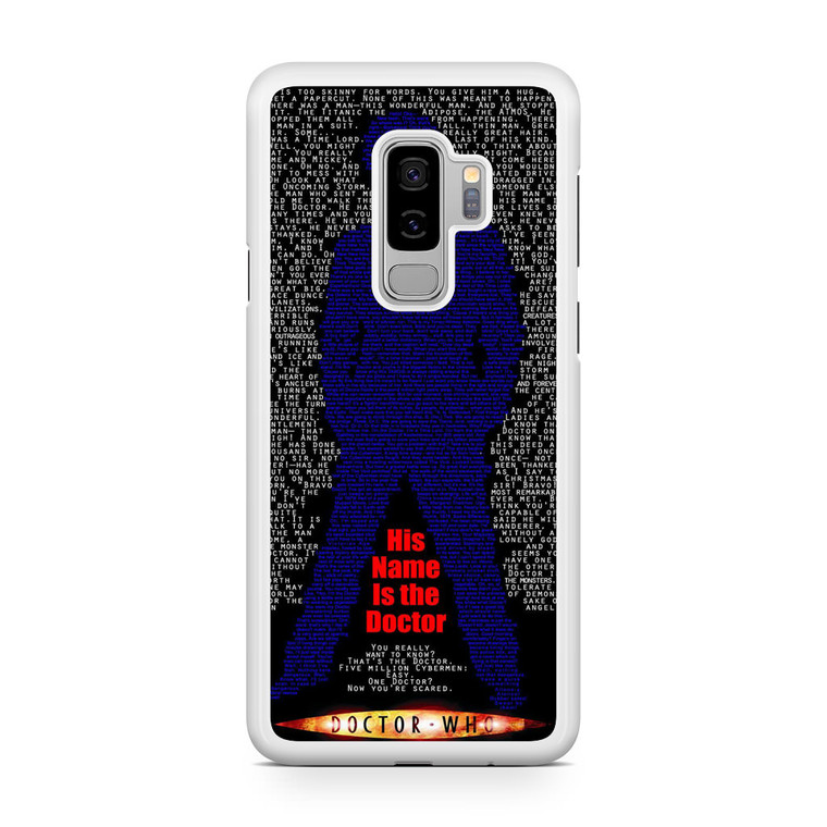 Doctor Who His Name Is The Doctor Samsung Galaxy S9 Plus Case