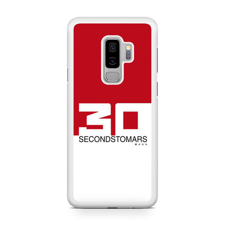 30 Seconds To Mars Red White Samsung Galaxy S9 Plus Case