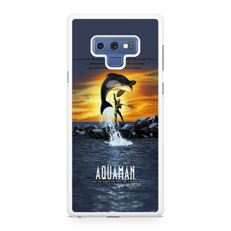 Aquaman Poster Samsung Galaxy Note 9 Case