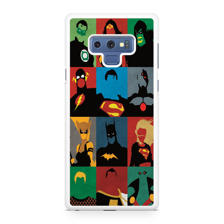 DC Comic All Heroes Samsung Galaxy Note 9 Case
