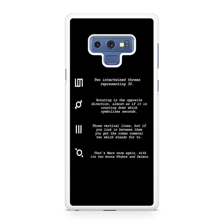 30 Second to Mars Symbol Definition Samsung Galaxy Note 9 Case