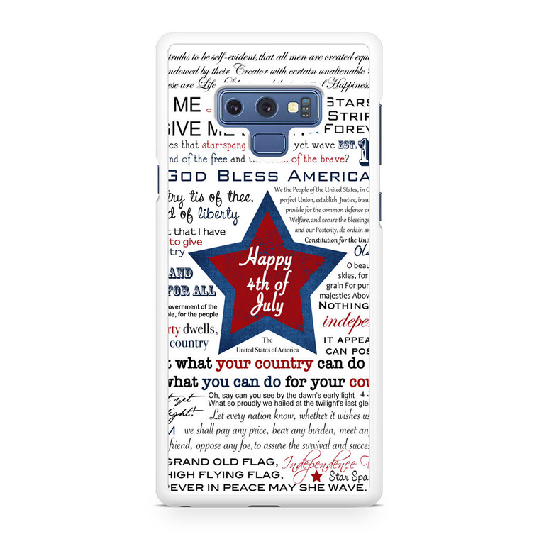 4th of July Samsung Galaxy Note 9 Case