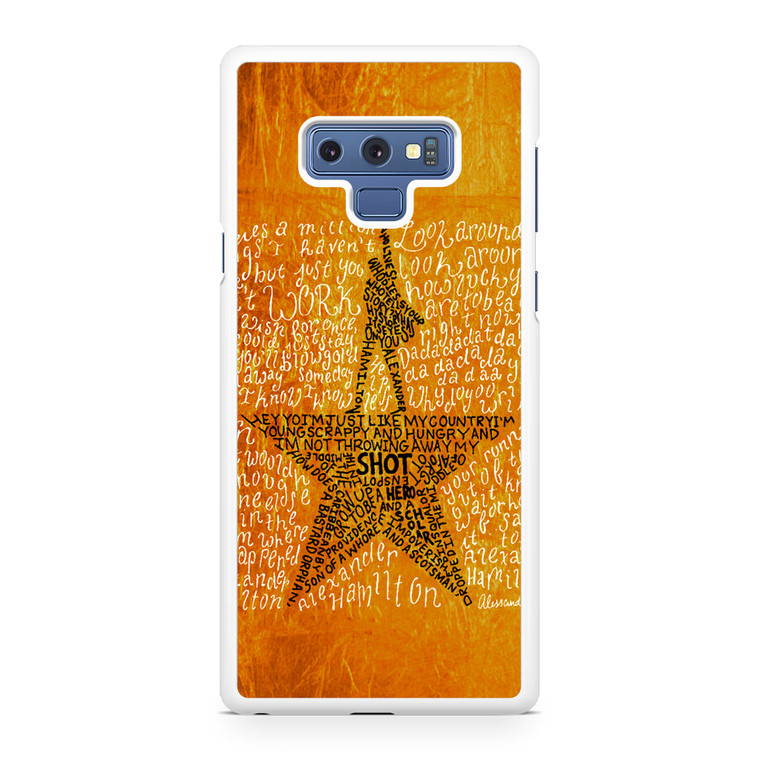 Hamilton Musical Lyrics Samsung Galaxy Note 9 Case