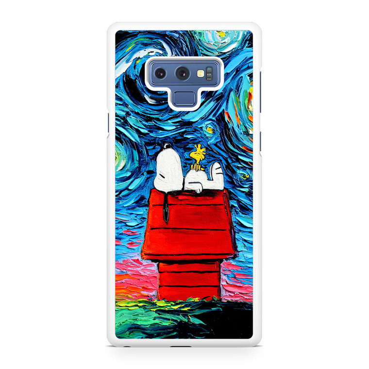Snoopy Starry Night Van Gogh Samsung Galaxy Note 9 Case