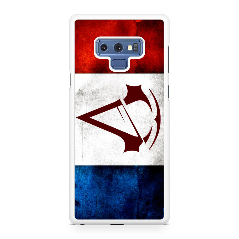 Assassin Creed Logo France Flag Samsung Galaxy Note 9 Case