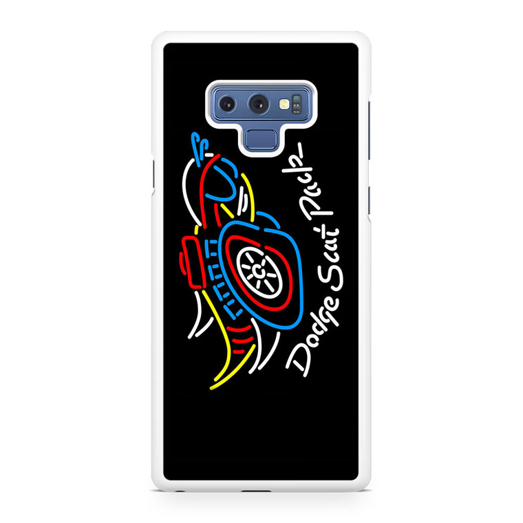 Dodge Scat Pack Mopar Logo Neon Sign Samsung Galaxy Note 9 Case