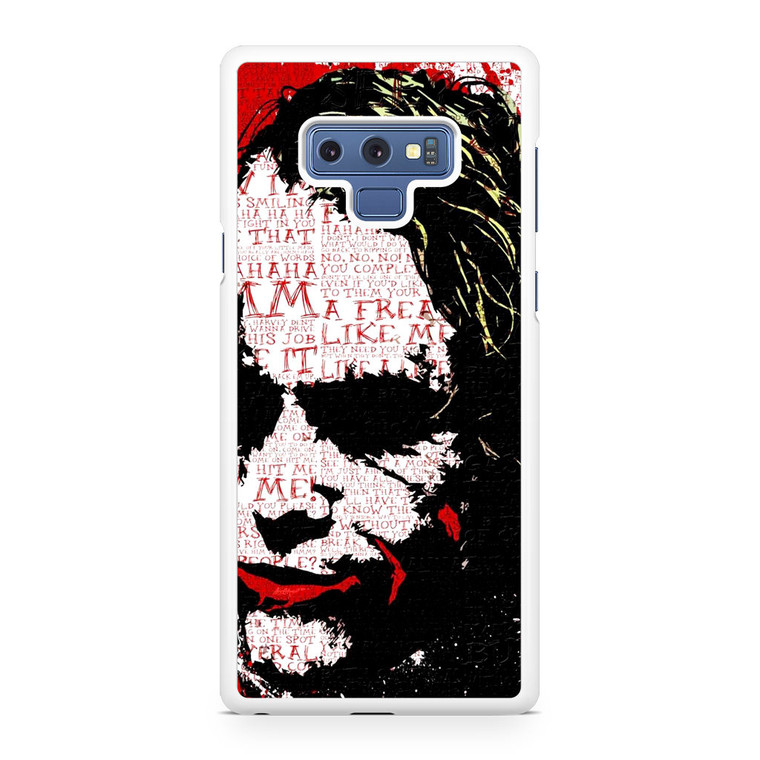 Joker Typograph Samsung Galaxy Note 9 Case