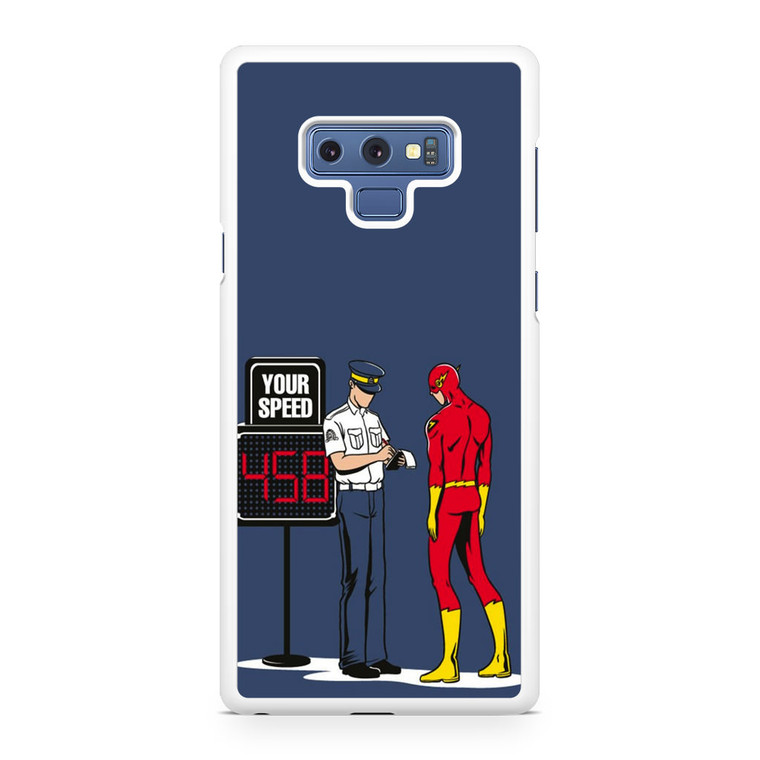 The Flash And The Cop Samsung Galaxy Note 9 Case