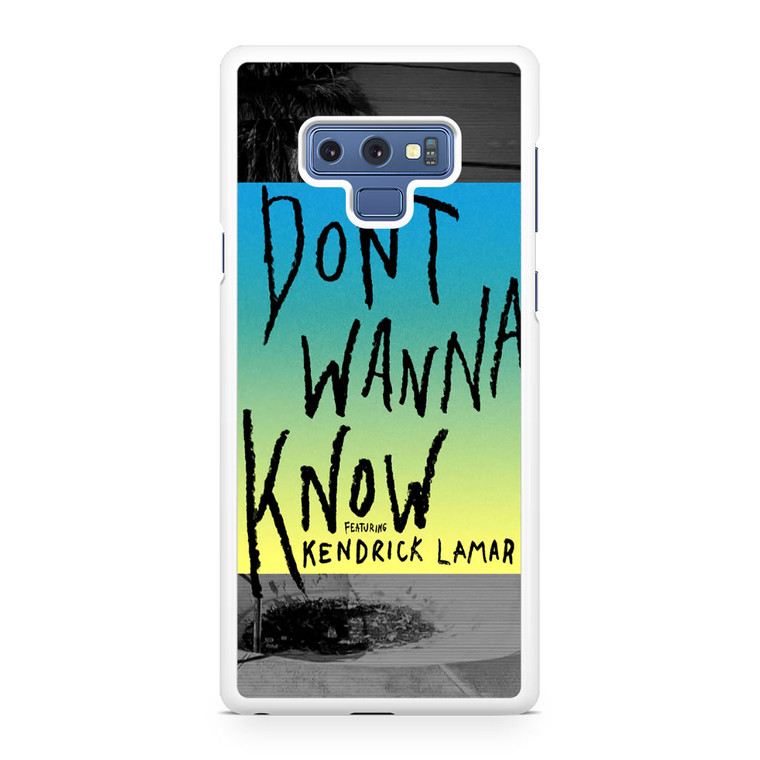 Maroon 5 Don't Wanna Know Samsung Galaxy Note 9 Case