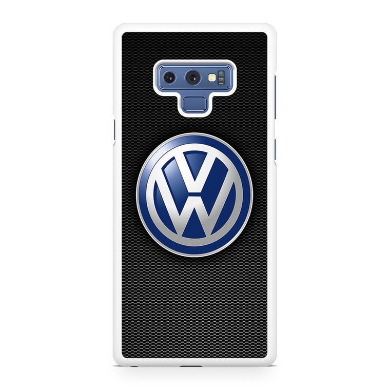 VW Logo Black Carbon Samsung Galaxy Note 9 Case