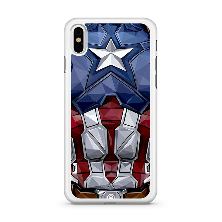 Captain America Comic Costume iPhone X Case