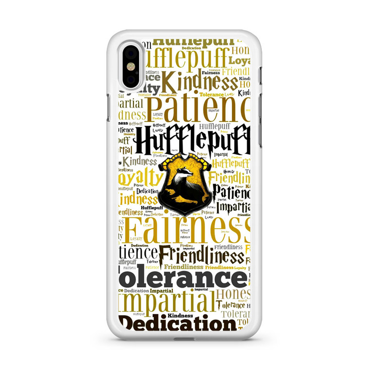 Hufflepuff Quote iPhone X Case