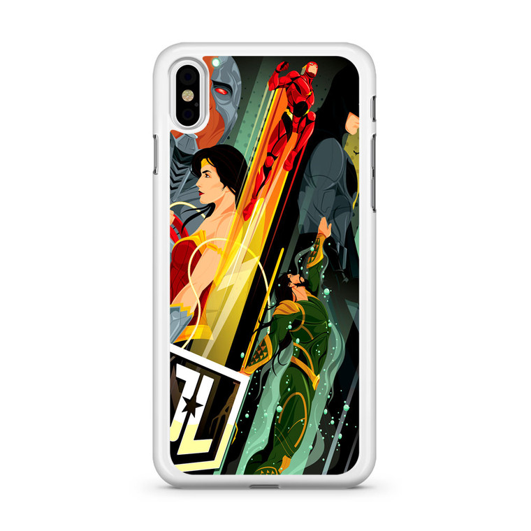 Justice League Poster iPhone X Case