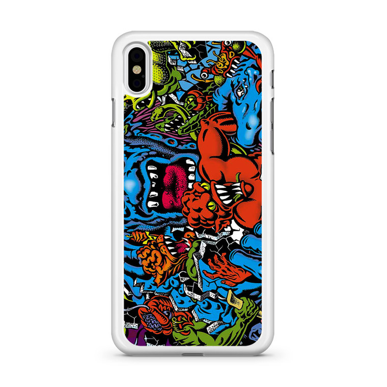 Santa Cruz Skateboard Art iPhone X Case