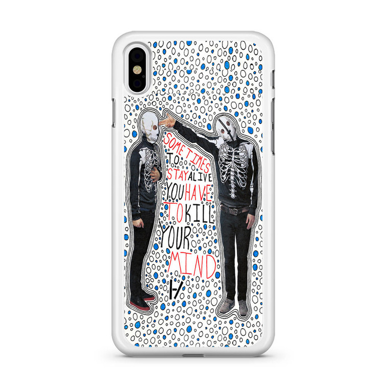 Twentty One Pilots Stay Sometimes to Stay Alive iPhone Xs Case