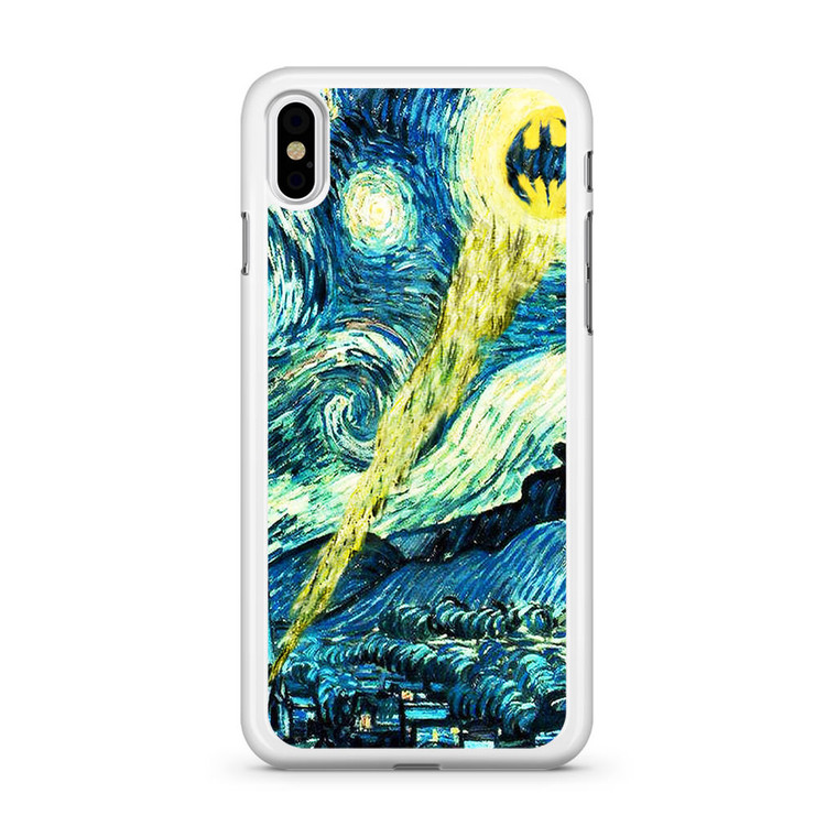 Batman Logo Starry Night iPhone Xs Case