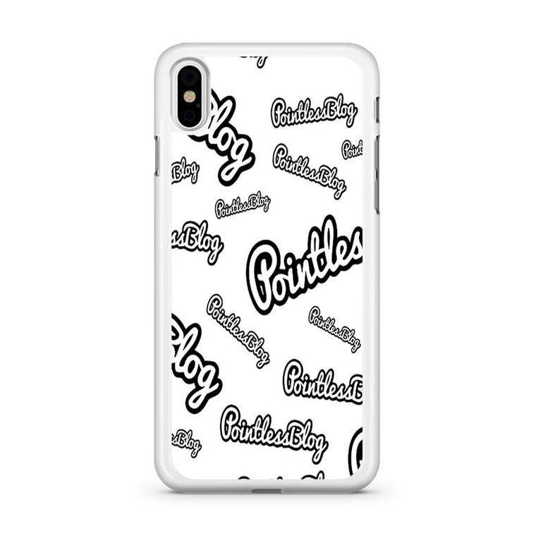 Pointlessblog White iPhone Xs Case