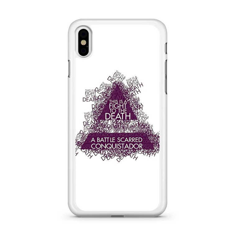 Thirty Seconds To Mars - Conquistador Lyrics iPhone Xs Case